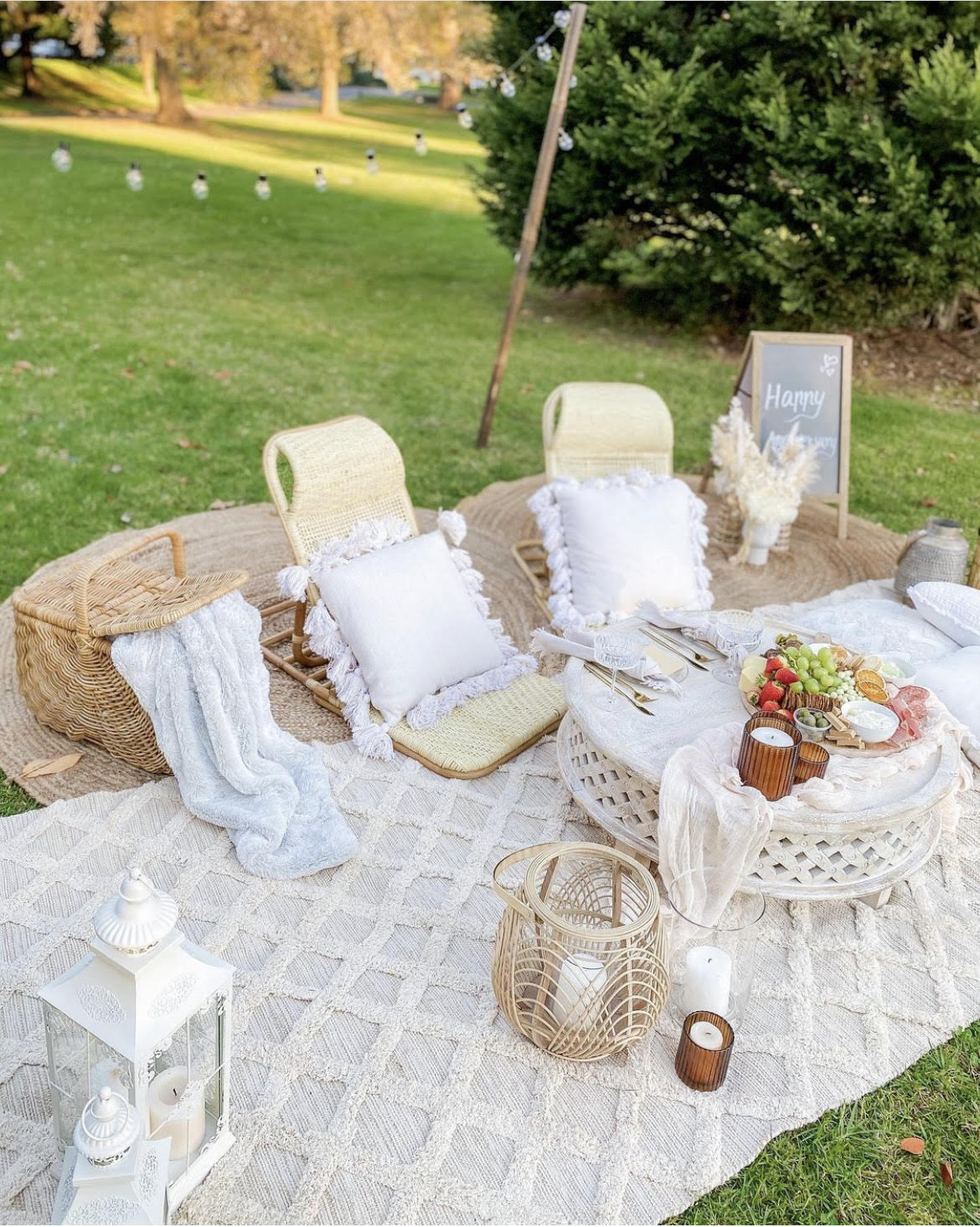 Boho pikniks dāvanu karte